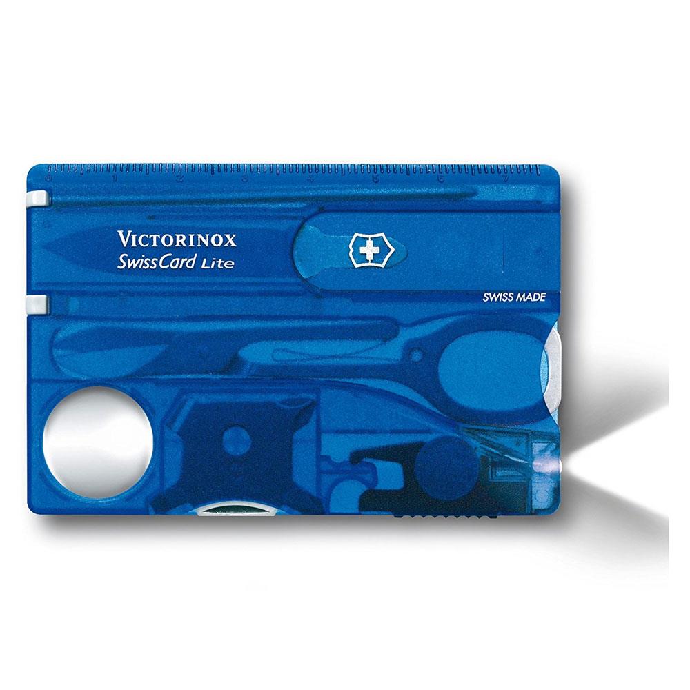 Victorinox Swisscard Lite Şeffaf Mavi 0.7322.T2