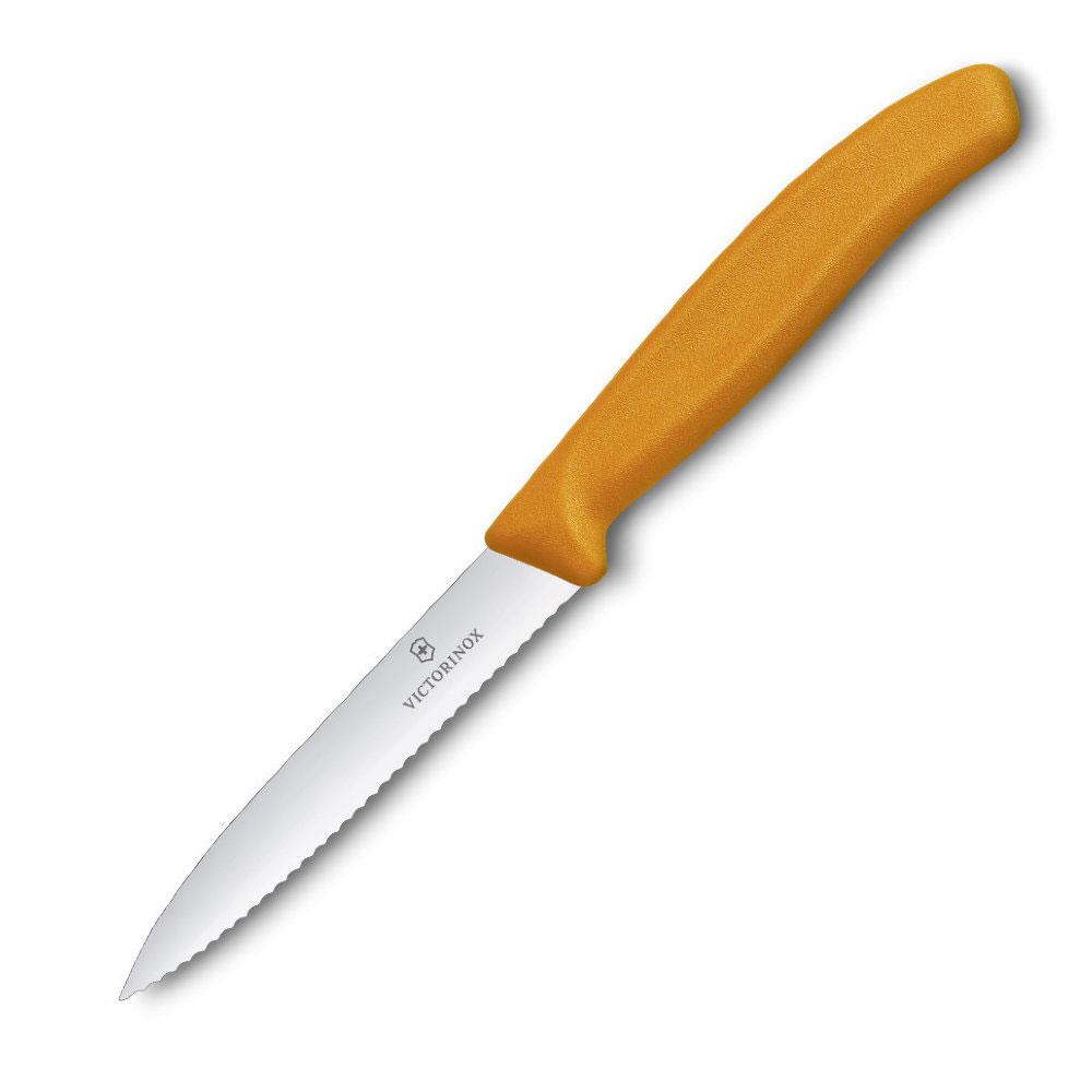 Victorinox SwissClassic 10cm Soyma Bıçağı Turuncu 6.7736.L9
