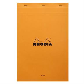 Rhodia Classic Üstten Zımbalı A4 Çizgisiz Defter Orange 19000C